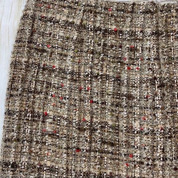 Avenue Montaigne Gold & BrownTweed Skirt - Picture 7 of 16